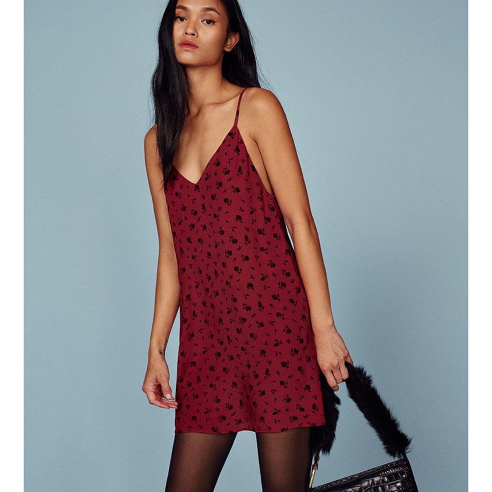 Reformation Eli Floral Slip Dress